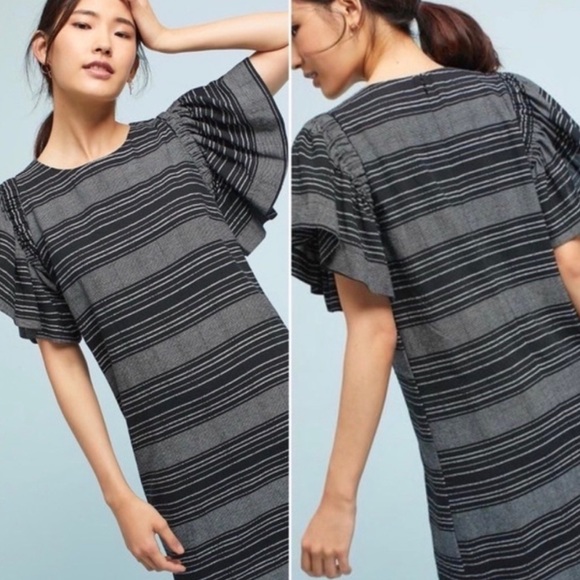 Anthropologie Moon River Denmark Striped Tunic Dress - Picture 2 of 8